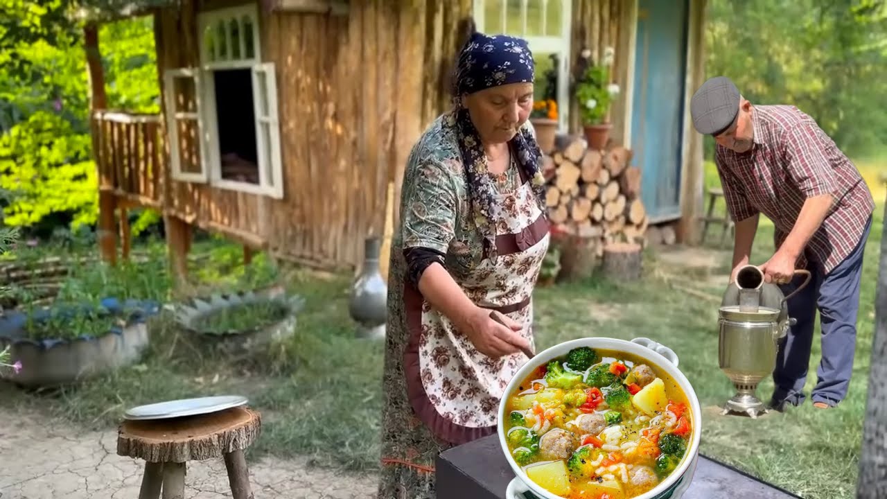 Бабушкин суп с фрикадельками и брокколи 🍲 Очень вкусно и просто!