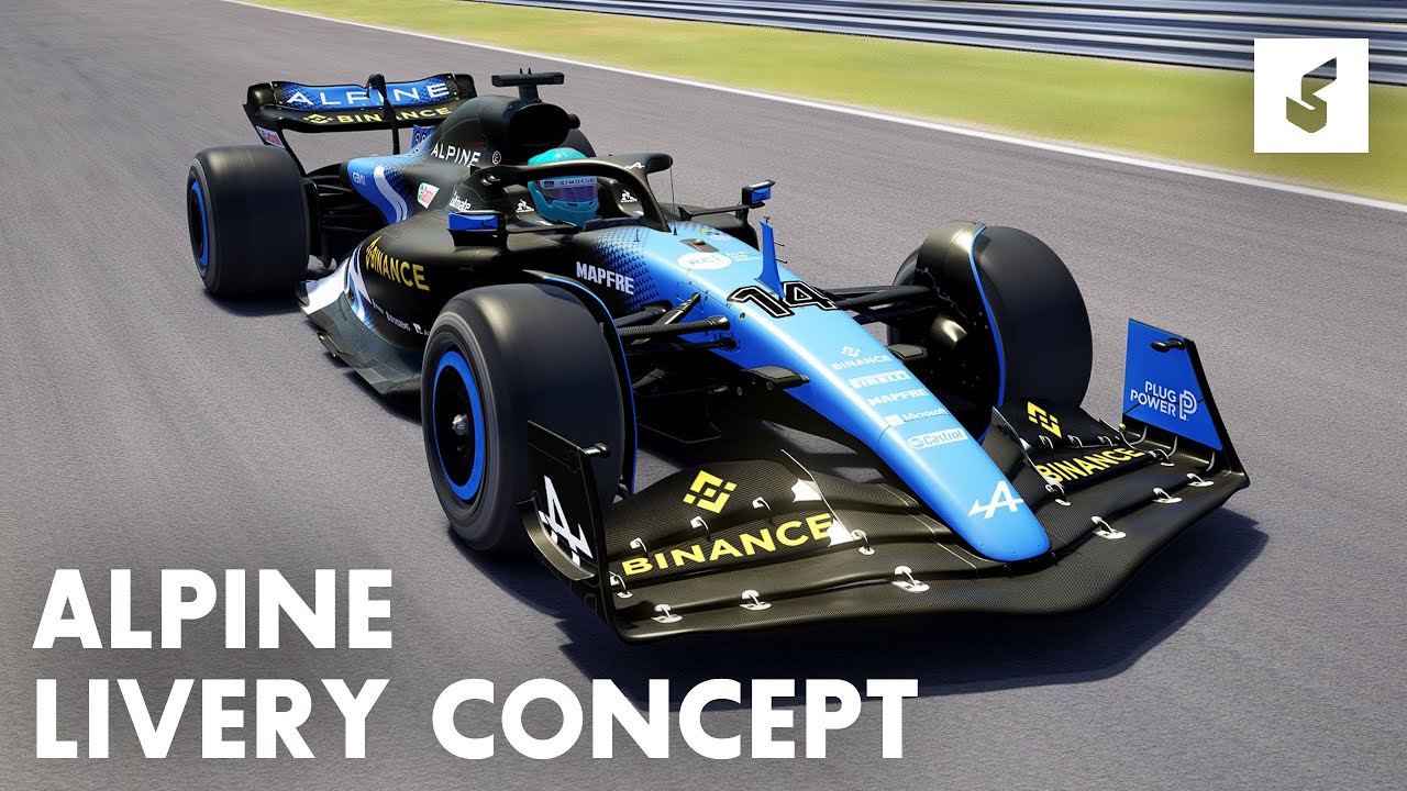 Binance Alpine F1 Team (Concept) '23 | RSS Formula Hybrid 2022 | F1 2022 4K