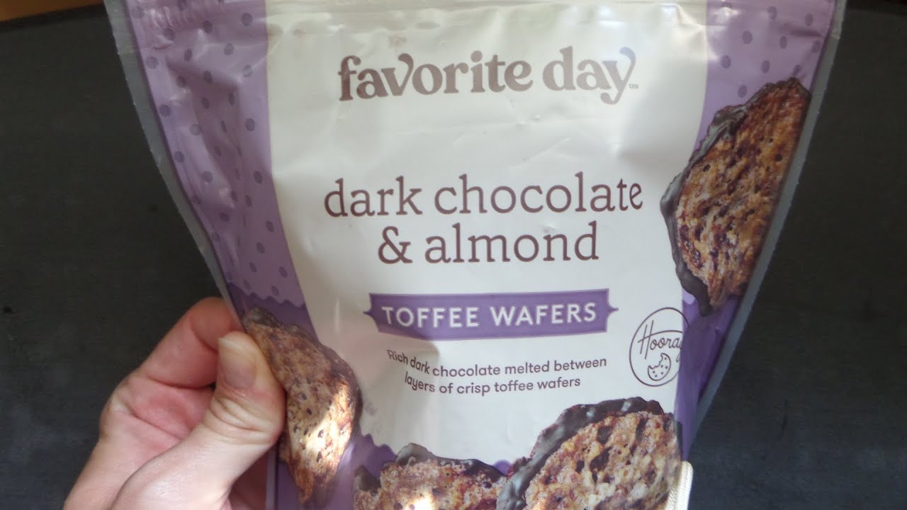 What Store Sells The Best Wafer Cookie Target Favorite Day Dark Chocolate Almond Toffee Wafer Review