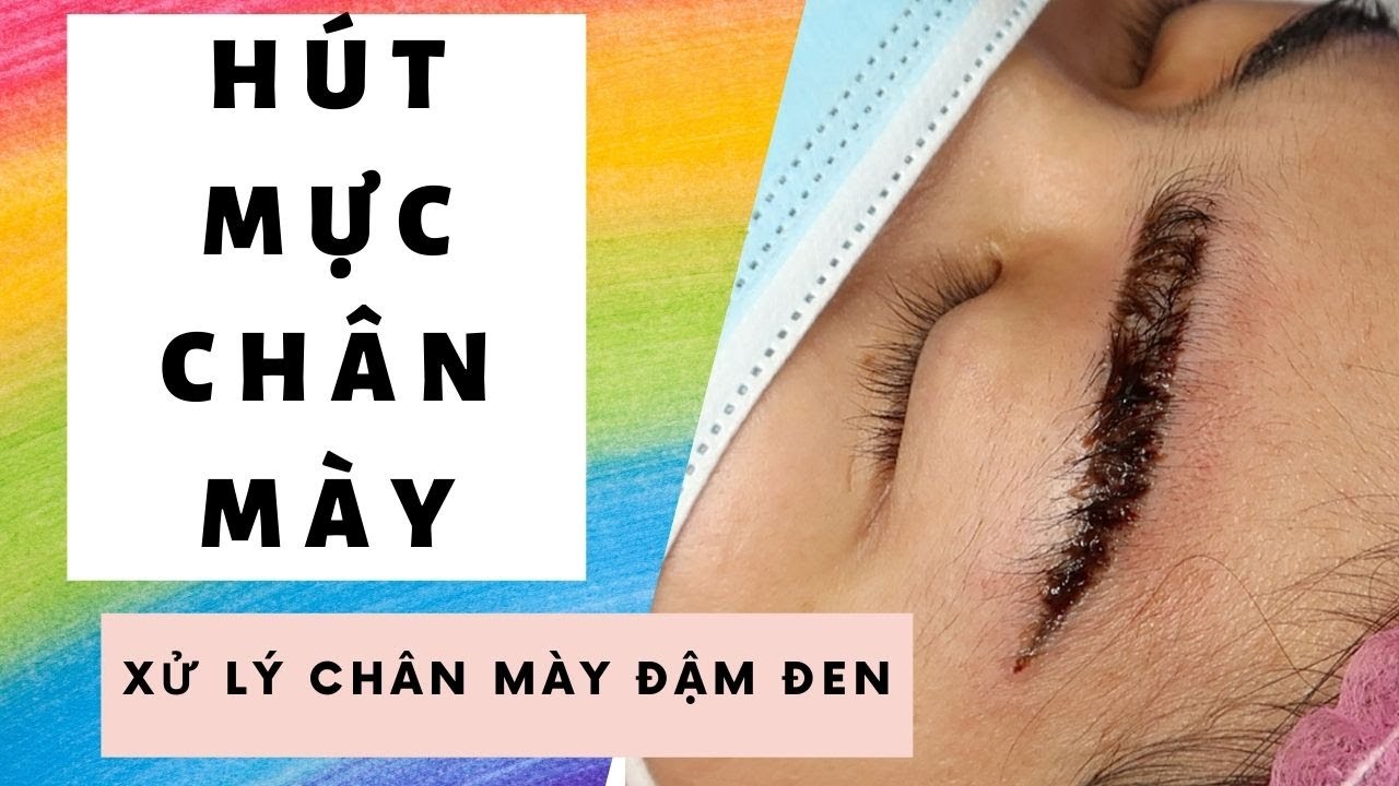 XÓA XĂM LÔNG MÀY BẰNG COLOR LIFT TRÊN NGƯỜI THẬT | HỌC PHUN XĂM