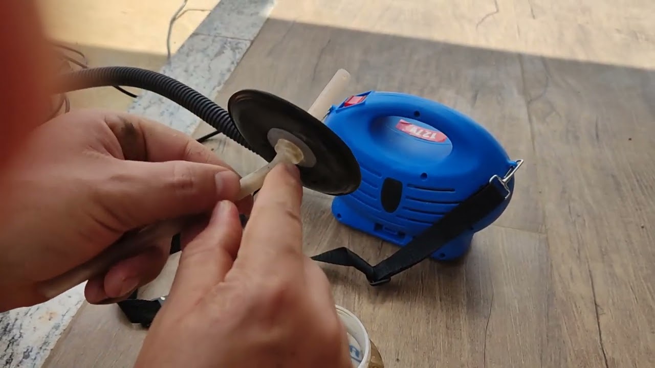 Pistola de tinta parou de soprar ou diminuiu o jato?