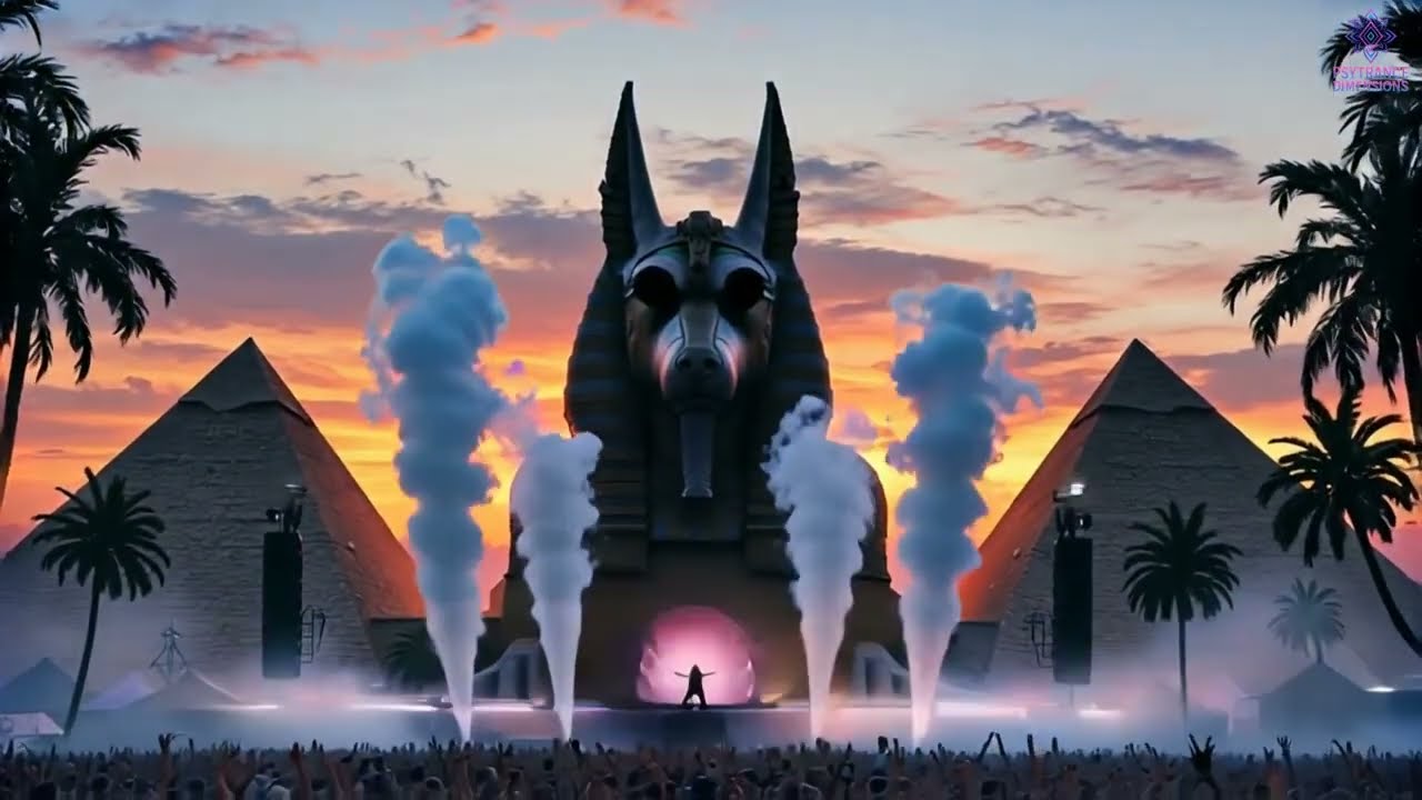ANUBIS TRANCE FESTIVAL 2025 🔱🌌 Full On Psytrance Set + Hypnotic Fractal Visual Experience in Egypt