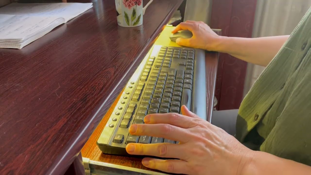 Home Office Mouse Clicking & Keyboard Sounds | Real Work Session