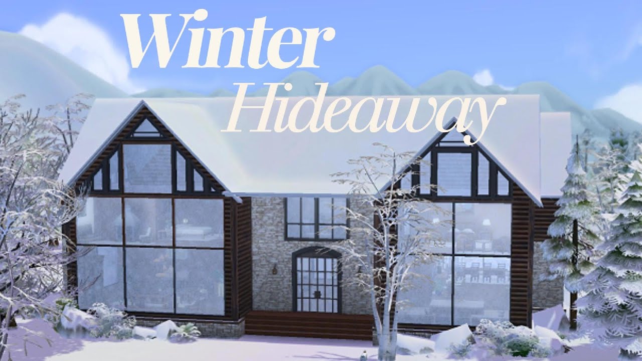 Winter Hideaway ❄️Luxury Chalet | Sims 4 Speed Build