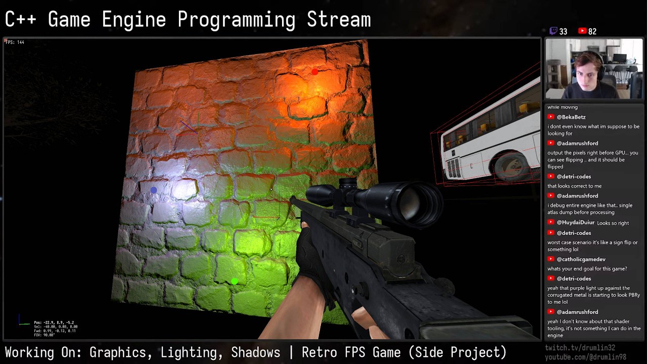 C++ Game Engine Dev [No Libraries*] - Cascaded Shadow Mapping