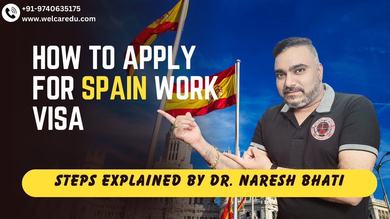 How to apply for Spain Work Visa I Steps explained by Dr Naresh Bhati