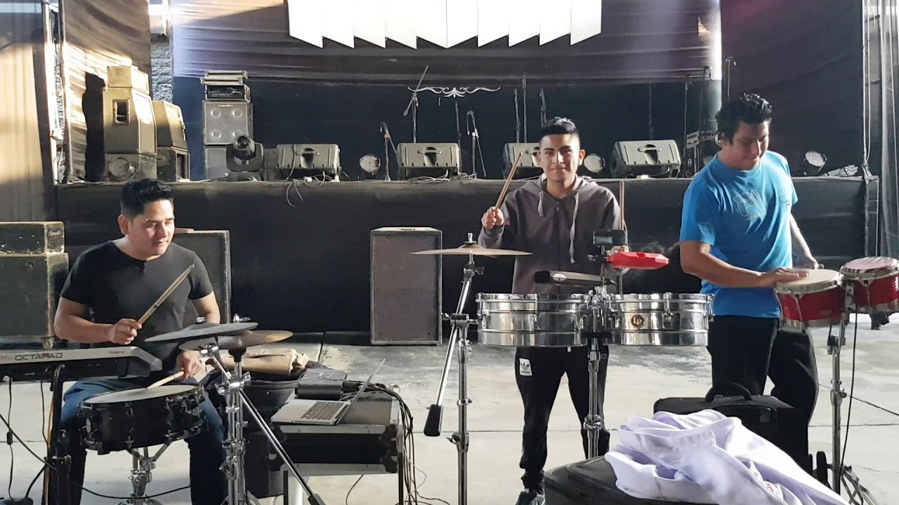 Drums Junior Palacios - practicando nuevos cortes - ensamblando.