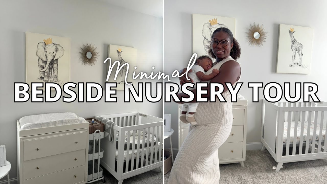 BEDSIDE NURSERY TOUR || NURSERY ORGANIZATION || BABY BOY NURSERY IDEAS