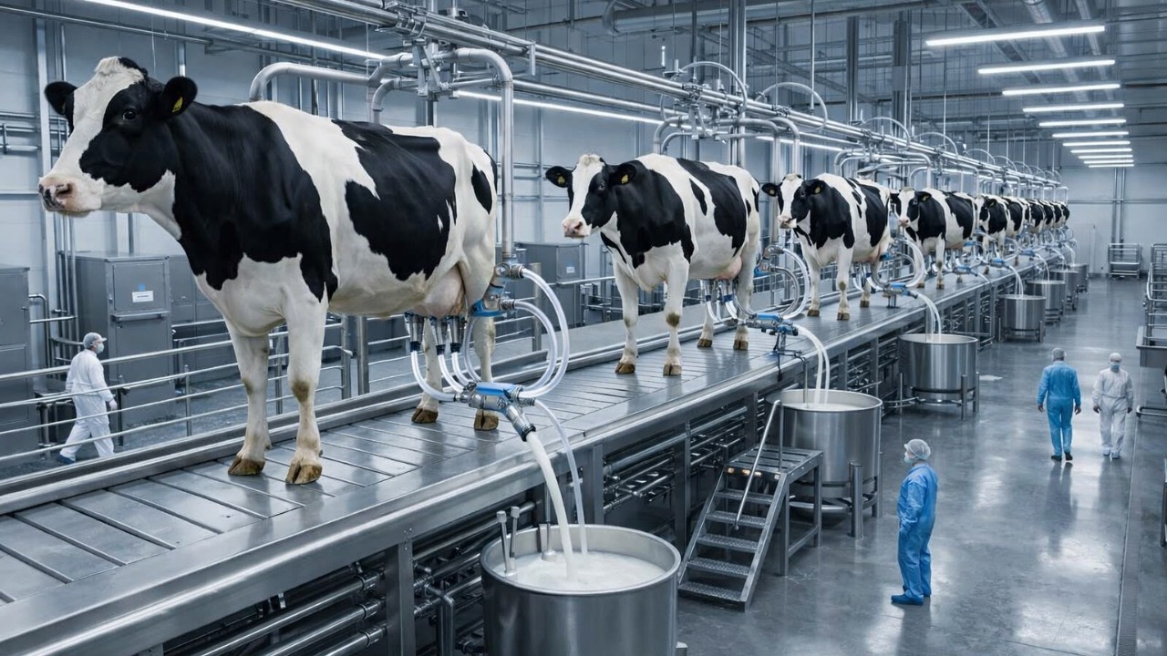 Inside a Modern Dairy Farm: Automatic Milking, Hoof Care & Real Farm Life