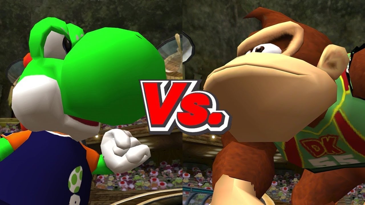 Super Mario Strikers - Yoshi/Birdo Vs. Donkey Kong/Birdo