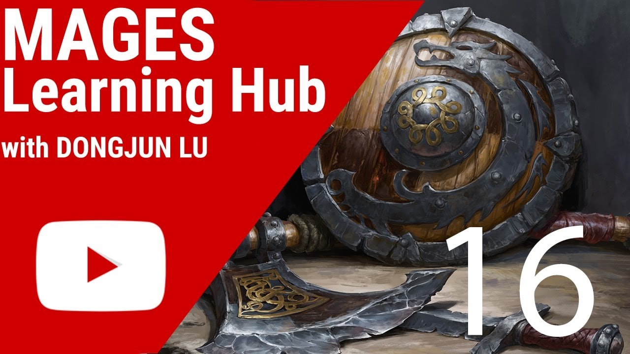Digital Painting Tutorial 16 - Viking Weapon Study
