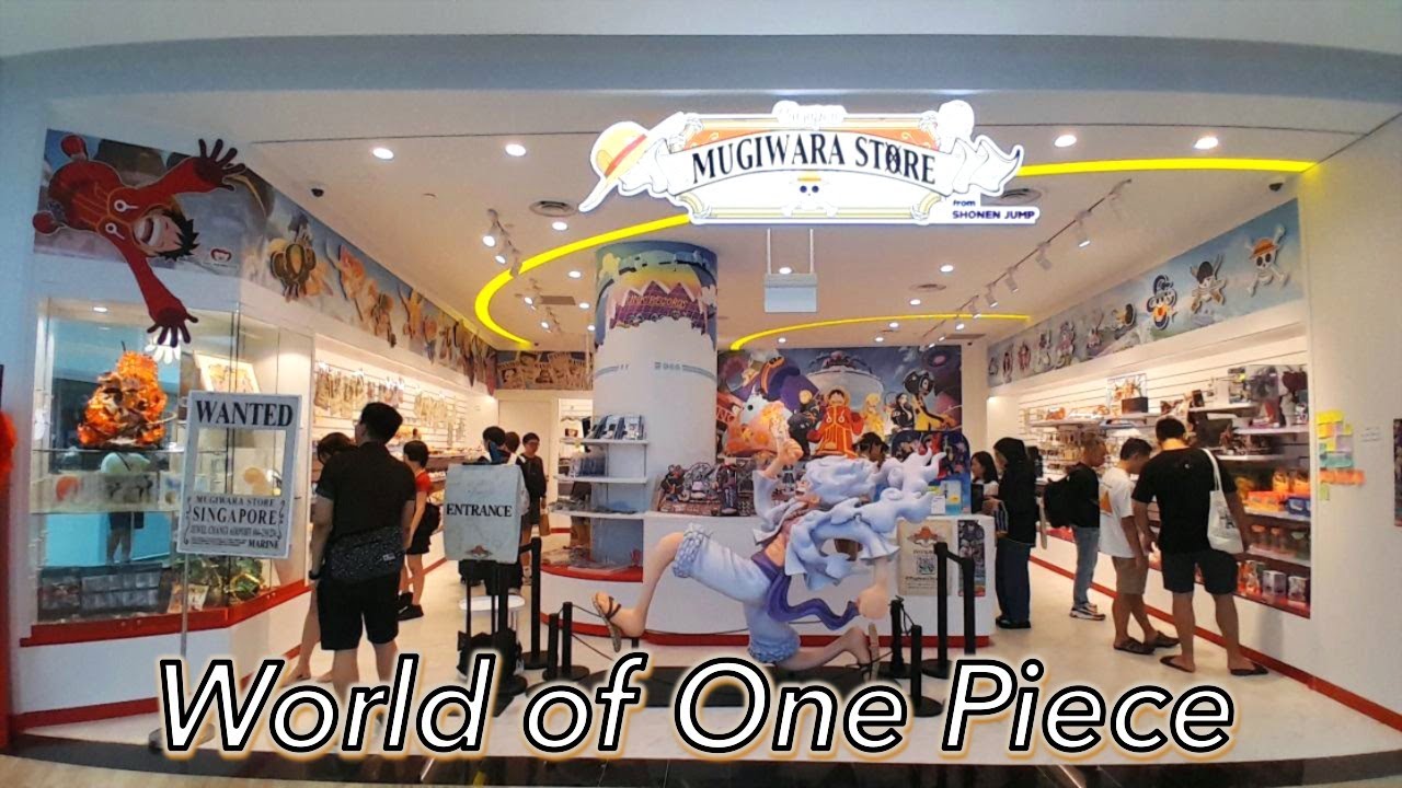 ONE PIECE 🏴‍☠️ Mugiwara Store , merch, photo spot, awaits at Jewel Changi Airport  