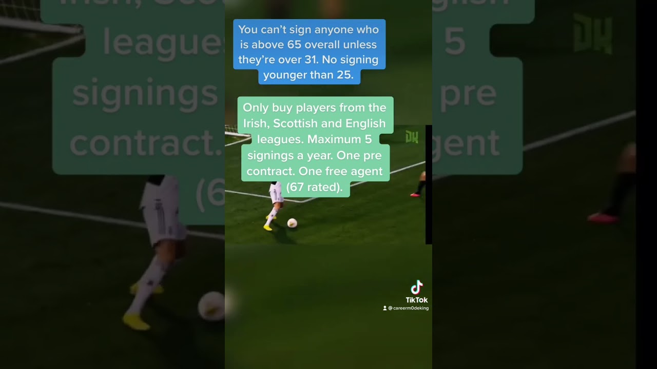 REALISTIC LEAGUE 2 TRANSFER RULES FOR YOUR OWN CAREERMODE! #fifa23