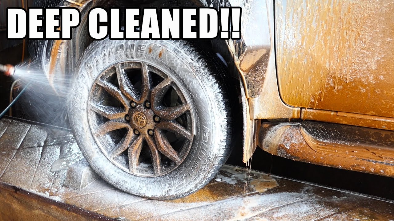 DIRTIEST Toyota Hilux Revo Gets the Deepest Car Wash Ever!