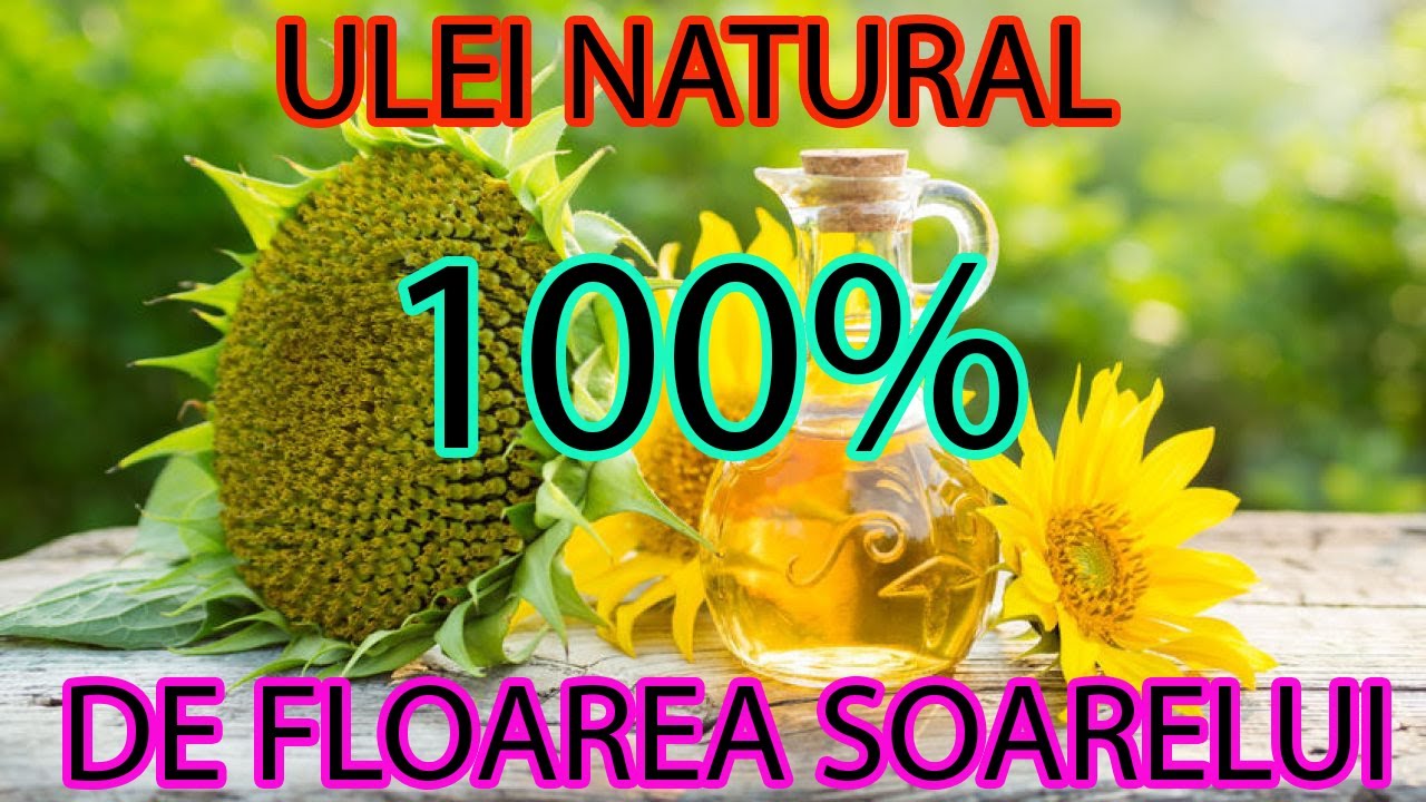Cum Se Obține Uleiul De Floarea Soarelui Presat La Rece - Ulei De Floarea Soarelui Natural 100%