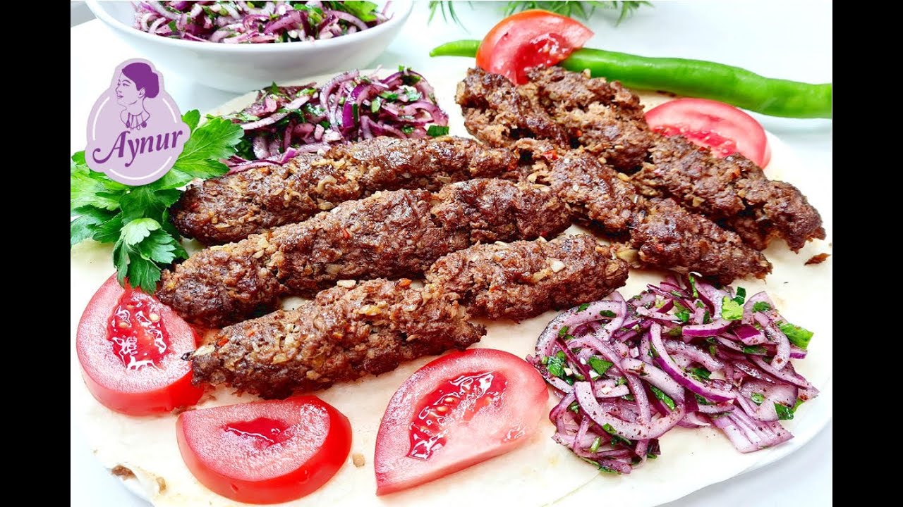 Köfte Spieß schmeckt wie Adana dazu ein leckeres Zwiebelsalat wie im Restaurant I  Ramadan Rezepte