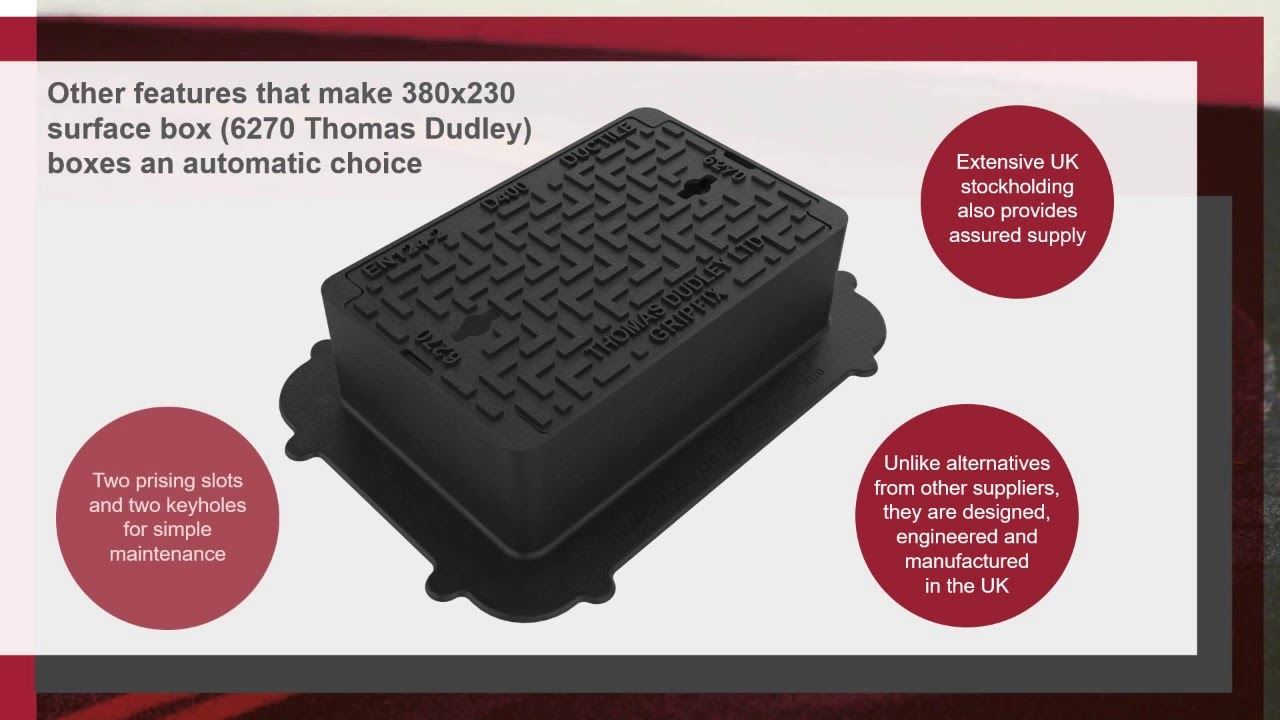 Improved Heavy Duty Ductile Iron 380x230 Surface Boxes - Thomas Dudley Foundry Ltd.