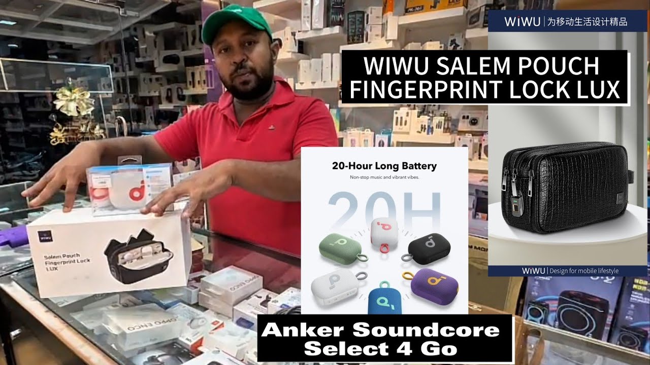 WIWU - SalemPouch Fingerprint Lock LUX & Soundcore Select 4 Go unboxing and review  