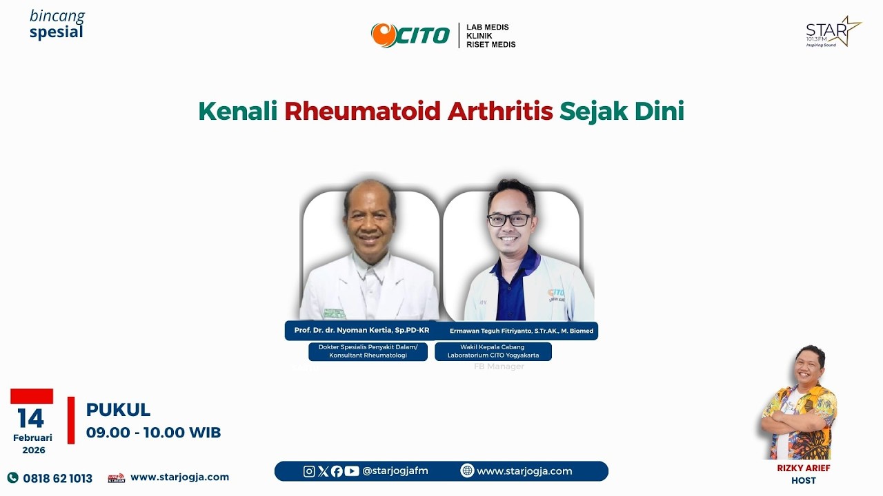 KENALI RHEUMATOID ARTHRITIS SEJAK DINI DI KLINIK CITO