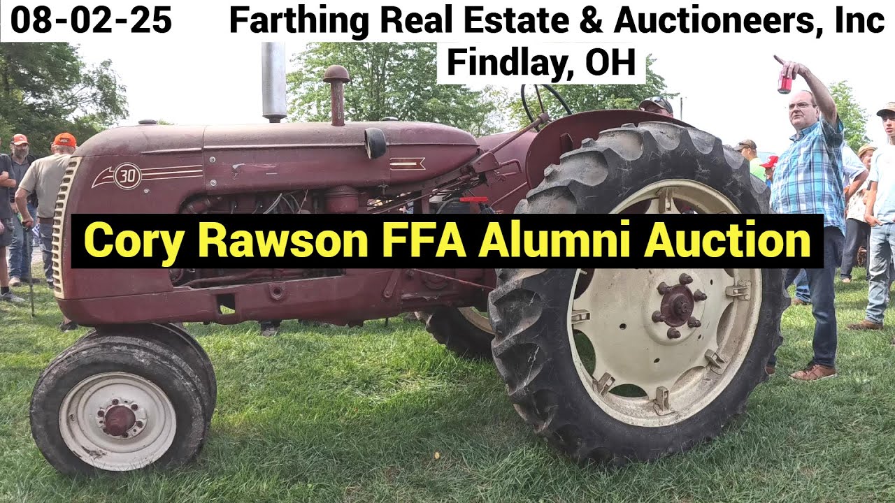 Auction Results Farm Tractors | Cockshut | AC | MF | IH | Ferguson - Old Farm Equipment - 08-02-25
