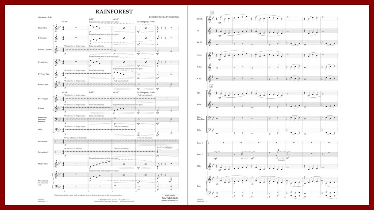 Rainforest by Robert Buckley | Beginner Band Original