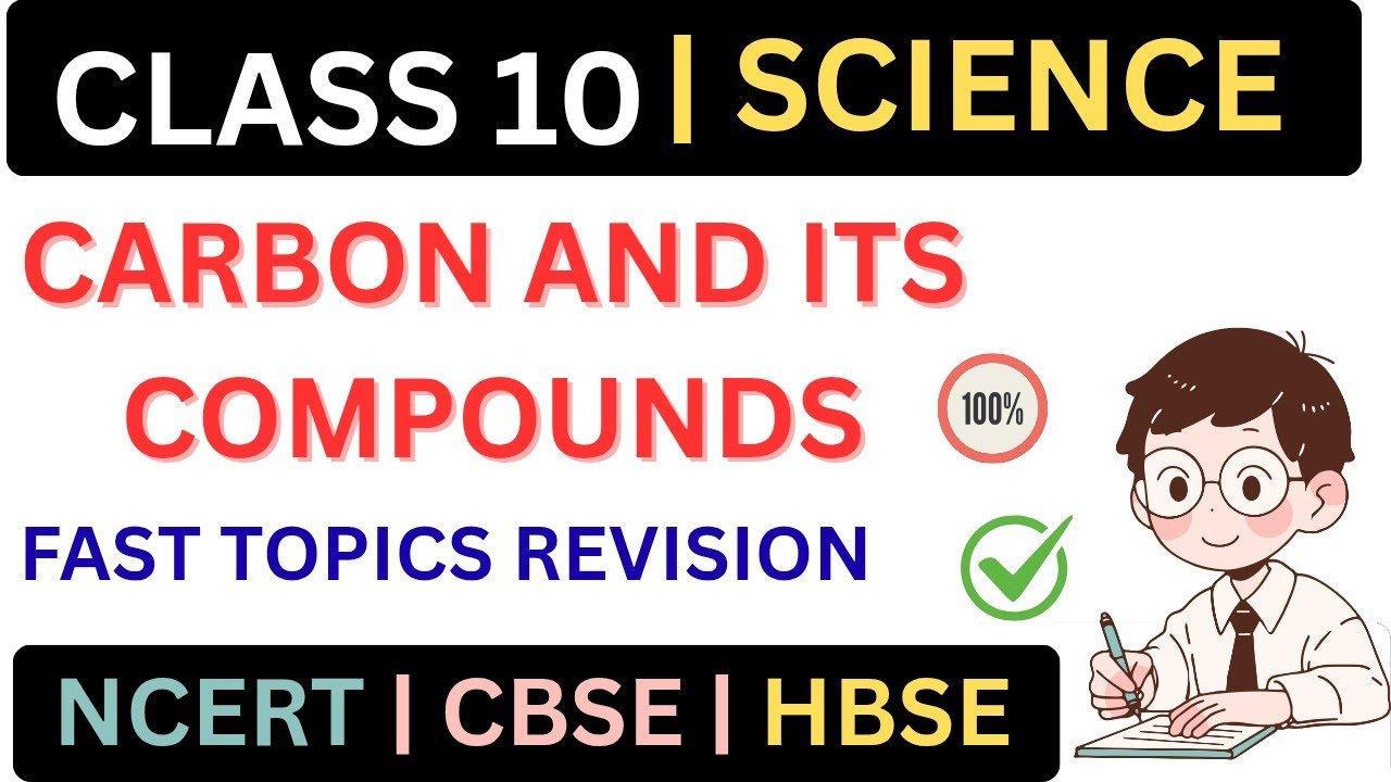 Carbon and its compounds | MOST IMPORTANT Topics| HBSE|CBSE| NCERT|class10