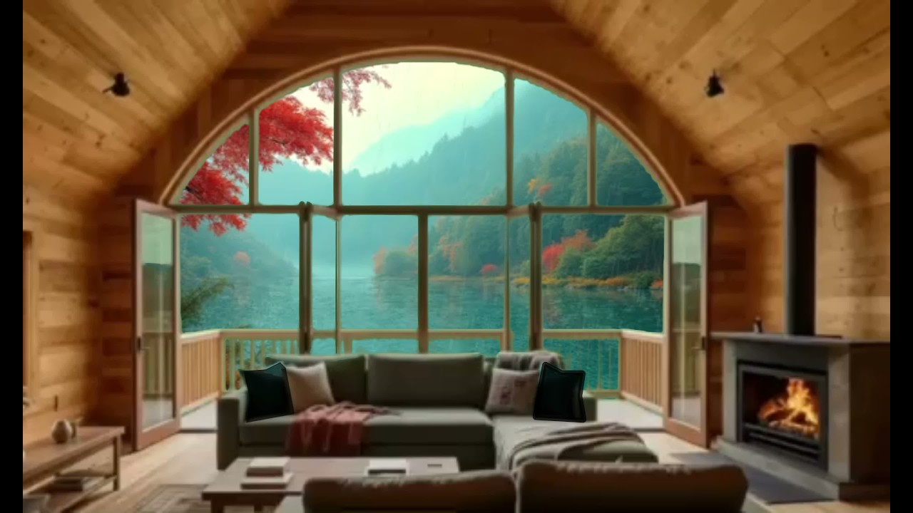Escape To The Lake Enjoy The Autumn Rainfall On The Water While Staying Warm & Cozy