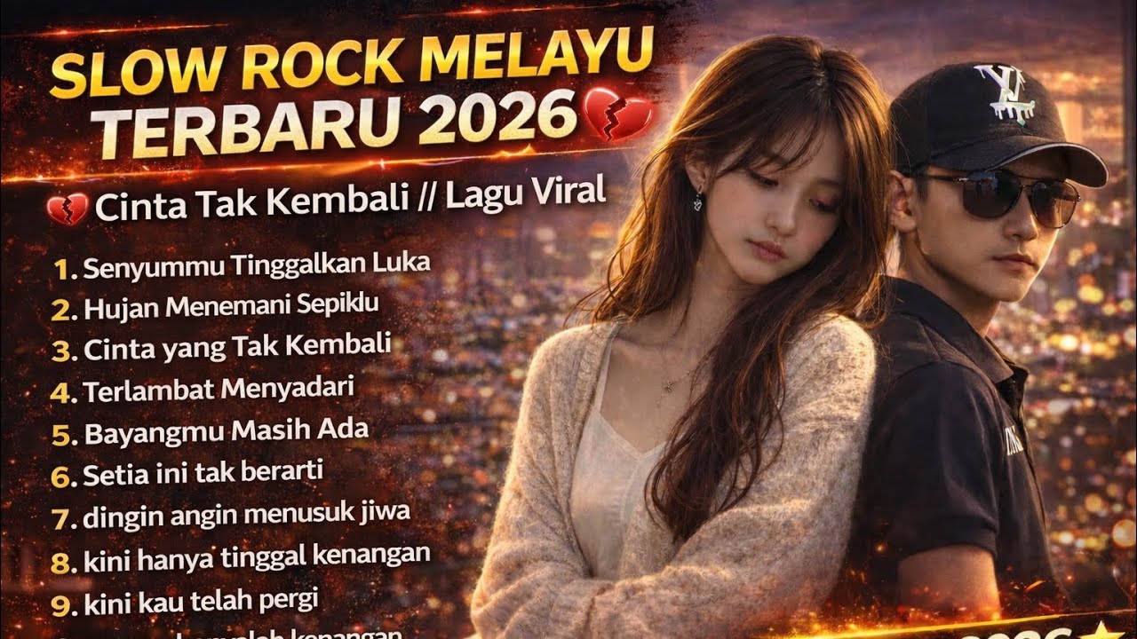 SLOW ROCK MELAYU TERBARU 2026 💔 Cinta Tak Kembali // Lagu Viral