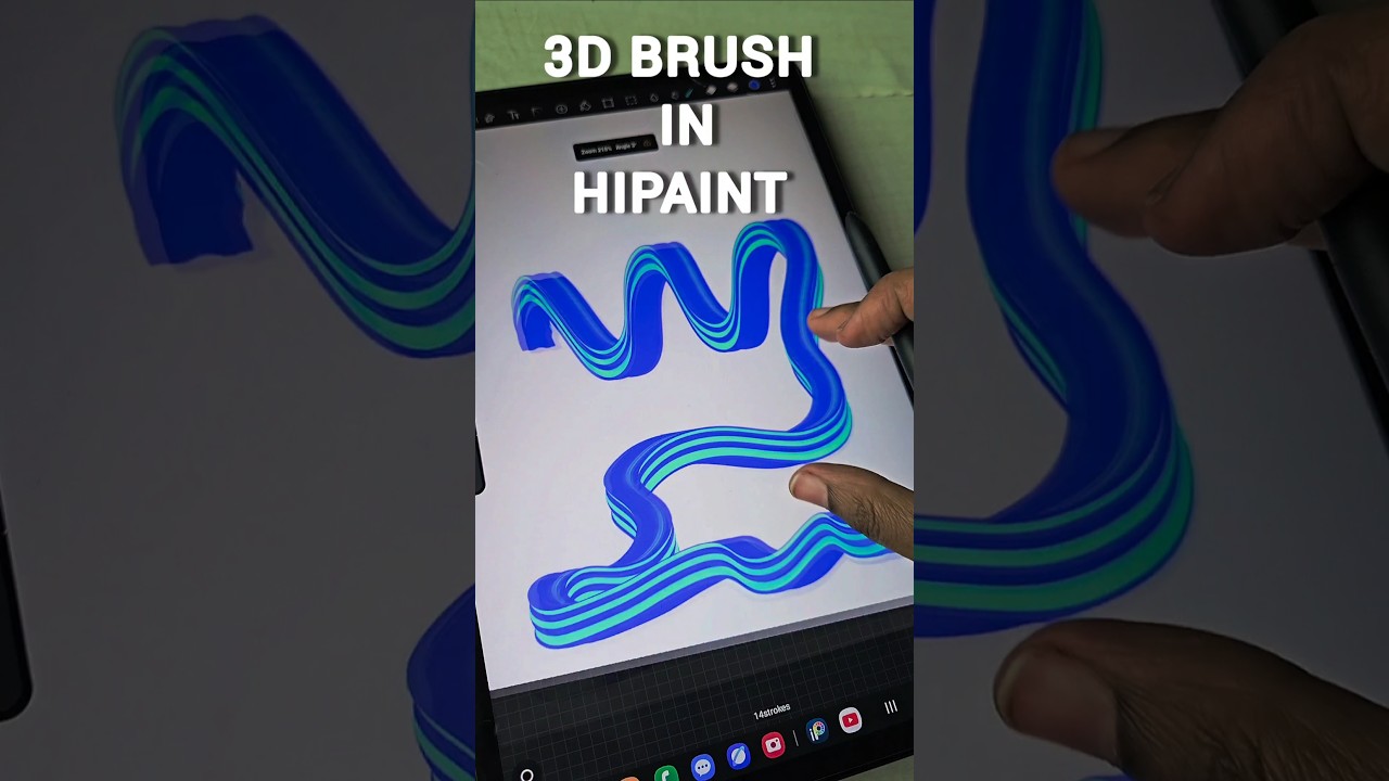 How to make 3D brush in Hipaint 