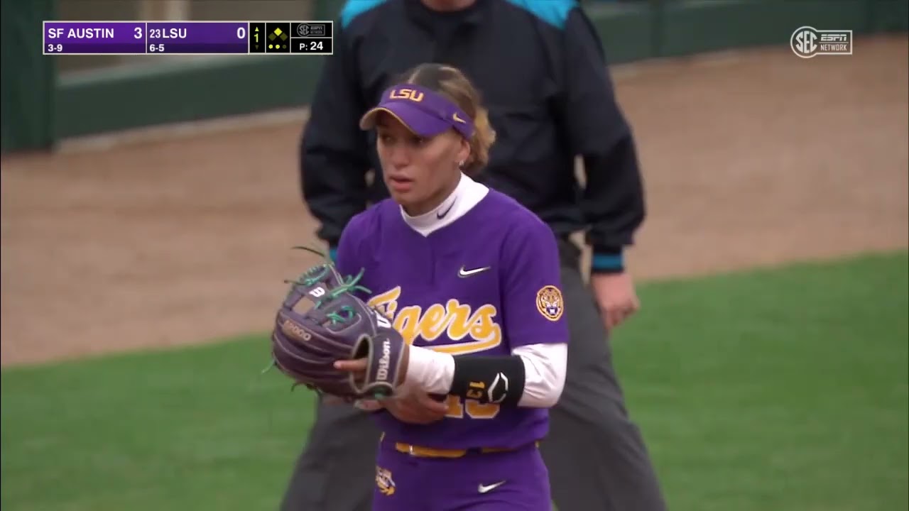 Stephen F.Austin vs  #23 LSU  | Women Softball Feb 25,2022