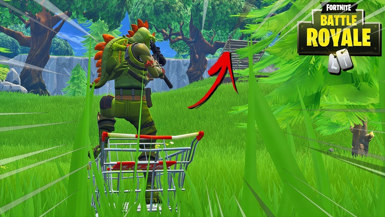 SNIPER HEADSHOT VANUIT SHOPPING CART - Fortnite Battle Royale #31