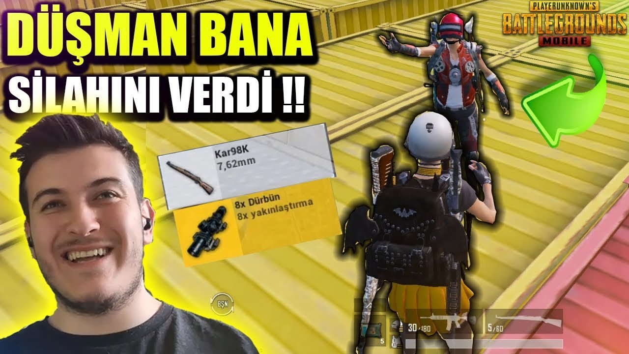 DÜŞMAN BANA SİLAHINI VERDİ !! Rakiple Arkadaş Olmak PUBG Mobile Komik Anlar