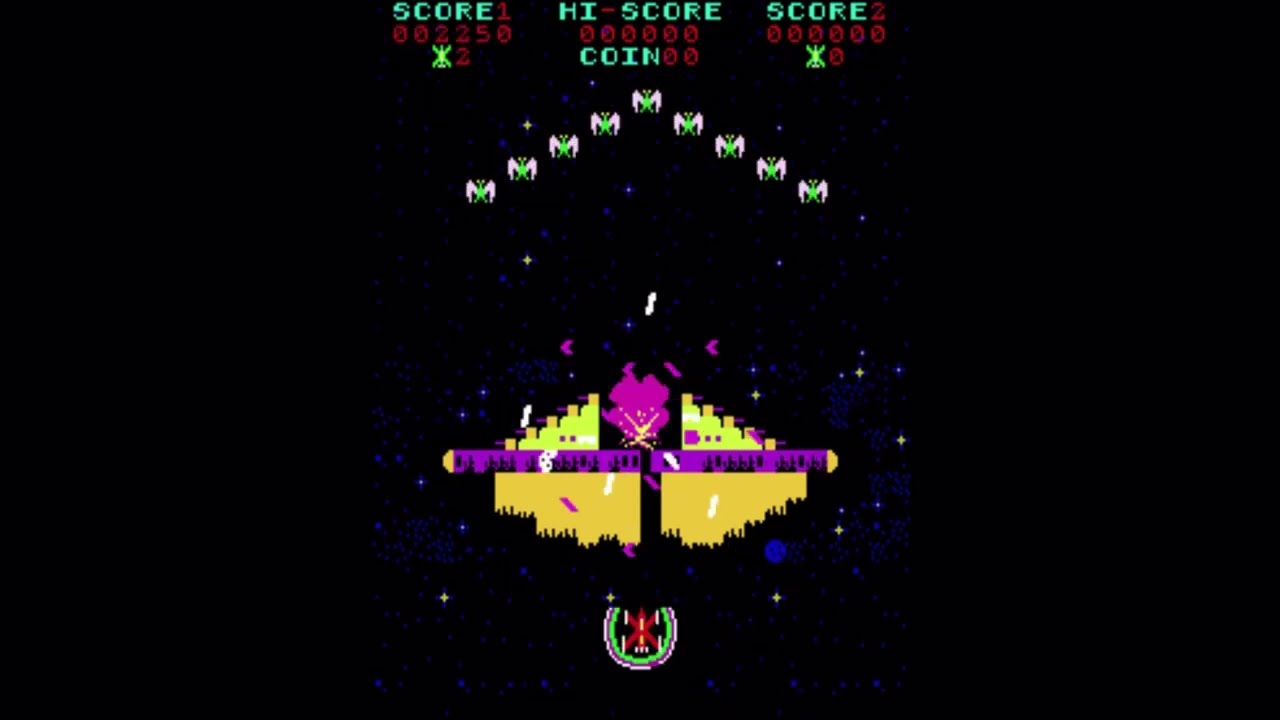 Phoenix (Taito 1980) Arcade Legend #1 - Still know to play, 200k one of first cheat I learn :)