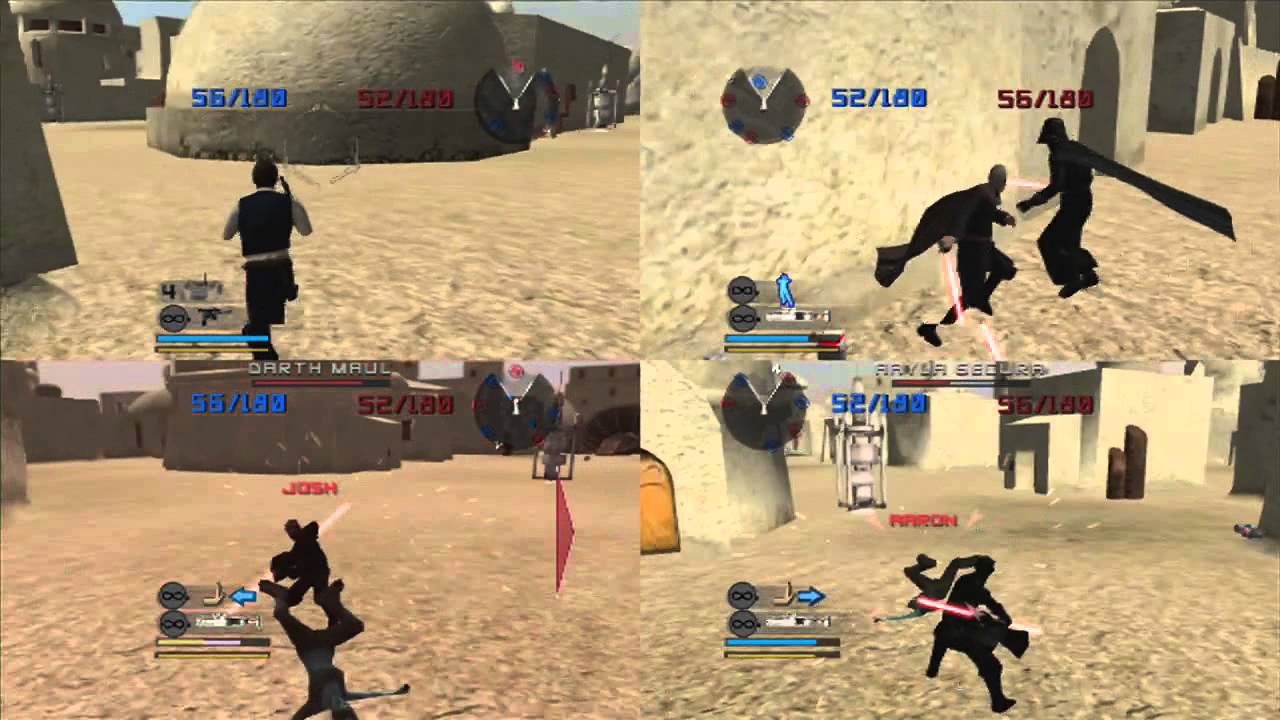 Let Us Play Star Wars Battlefront II: 4 Player Splitscreen Pt. 3: Use the Force Push/Pull!