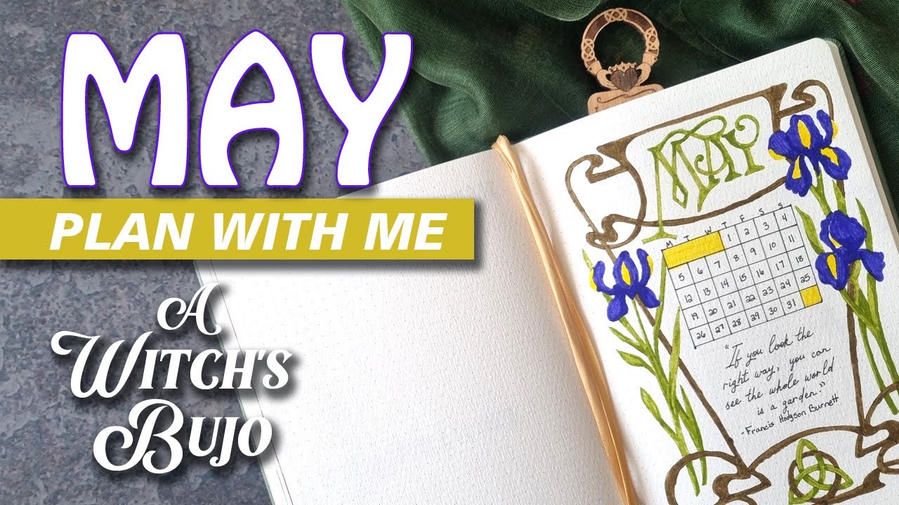 May 2025 PLAN WITH ME - Beltane Bujo Bullet Journal