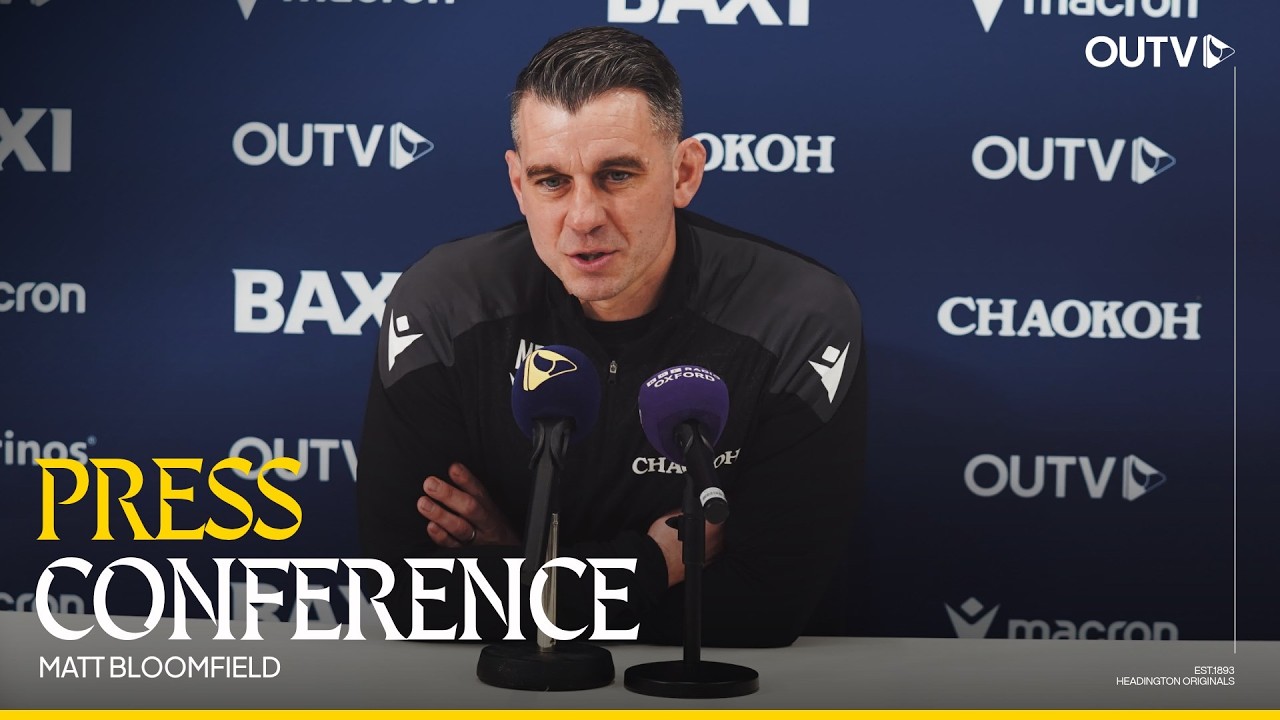 Matt Bloomfield Speaks to the Press Ahead of our Fixture Against Coventry City | Press Conference