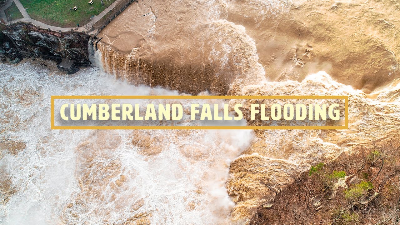Cumberland Falls Flooding Drone Video