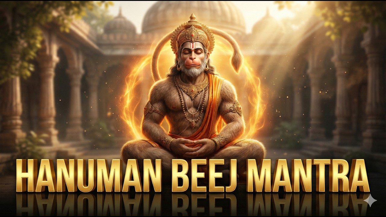 Hanuman Beej Mantra 108 Times | श्री हनुमान बीज मंत्र | ॐ ऐं भ्रीम हनुमते श्री राम दूताय नमः
