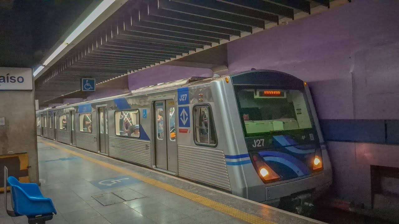 Estação Paraíso - Movimentação De Trens (60FPS)