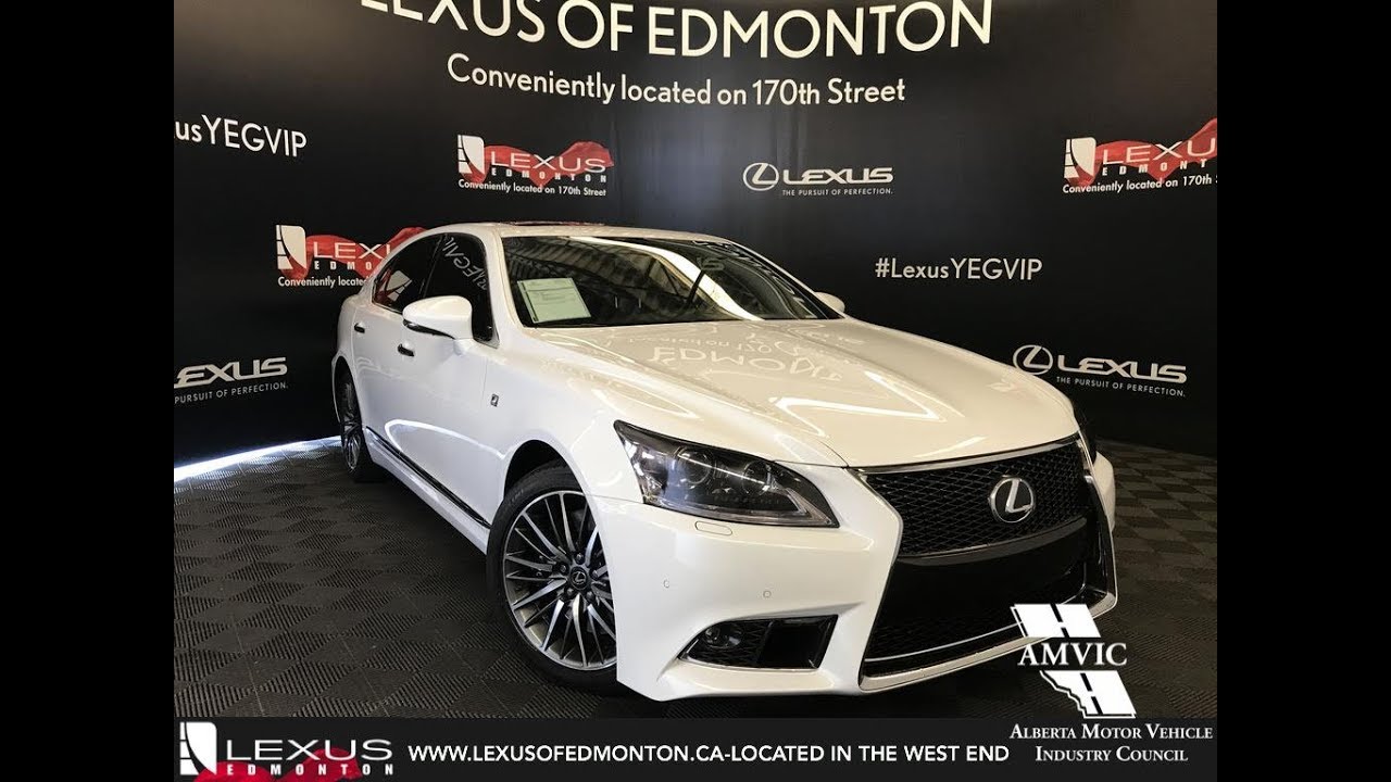 Used White 2013 Lexus LS 460 F Sport Package Review Lac La Biche Alberta