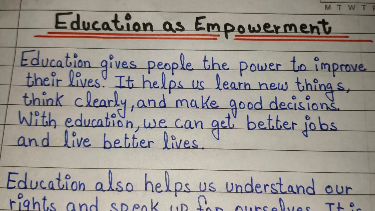 Short Essay on Education as Empowerment in English | Essay Writing