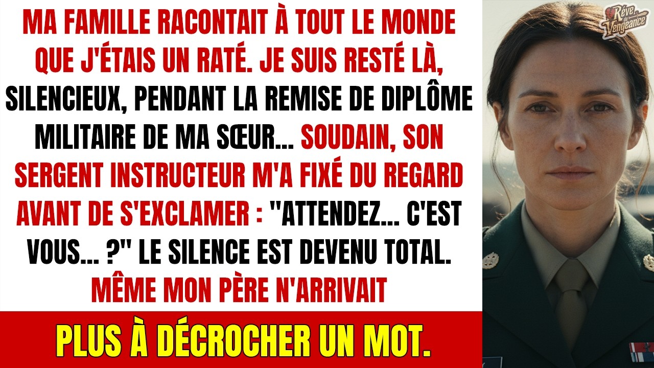 Ma sœur me traitait de ratée, jusqu’à ce que son Sergent me salue.