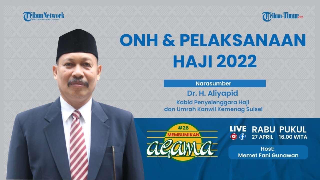 🔴 LIVE Membumikan: ONH & Pelaksanaan Haji 2022