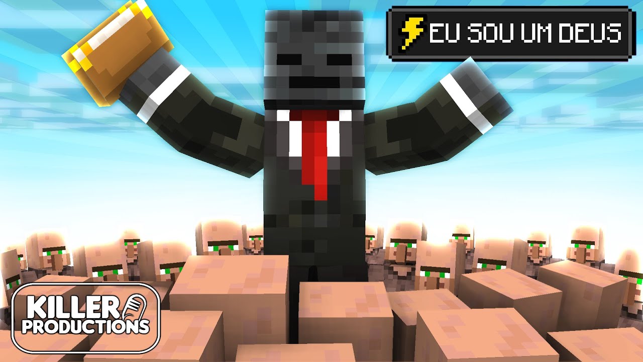 EU FIZ 10.000 ALDE&Otilde;ES TRABALHAREM PARA MIM NO MINECRAFT l GROXMC (DUBLADO)