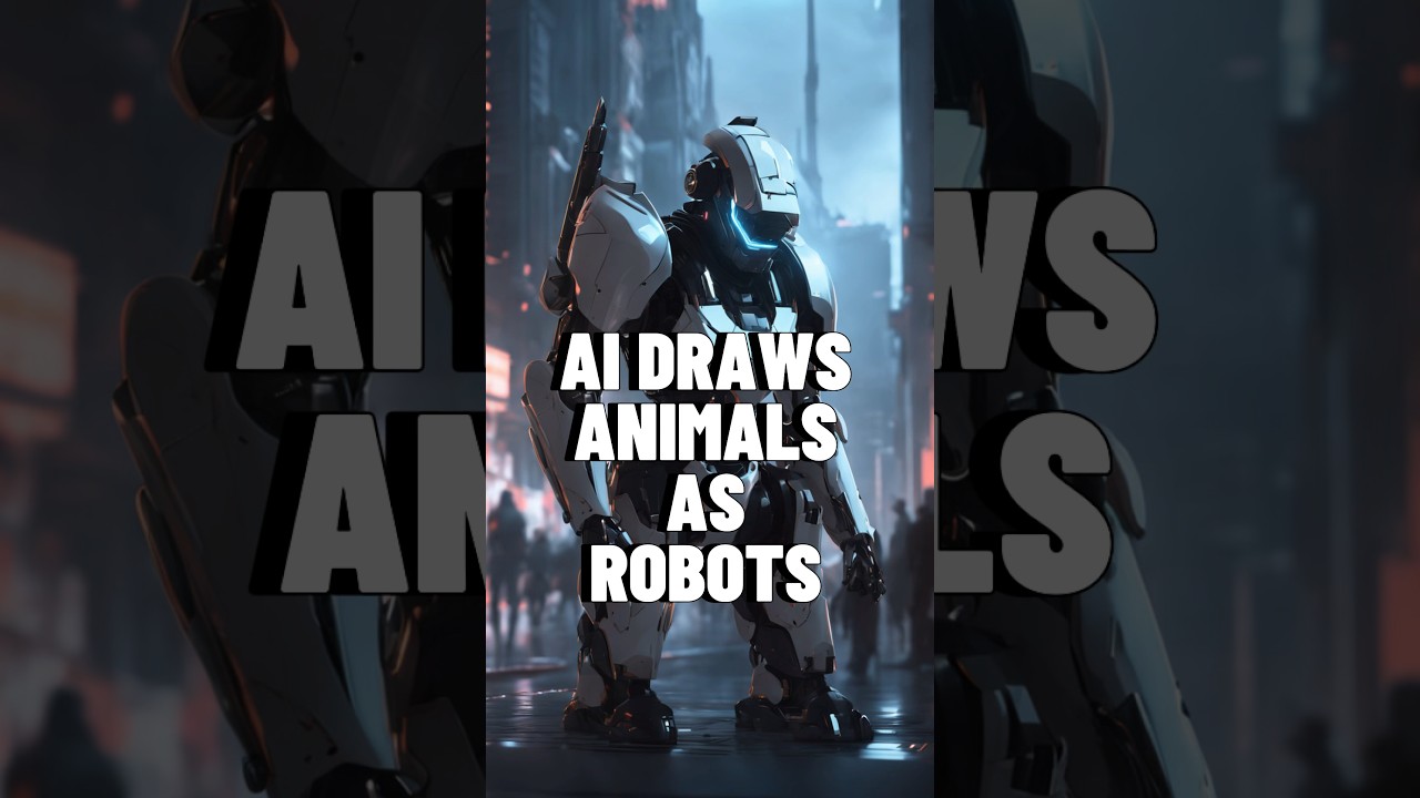 AI Draws Animals as Robots ! 