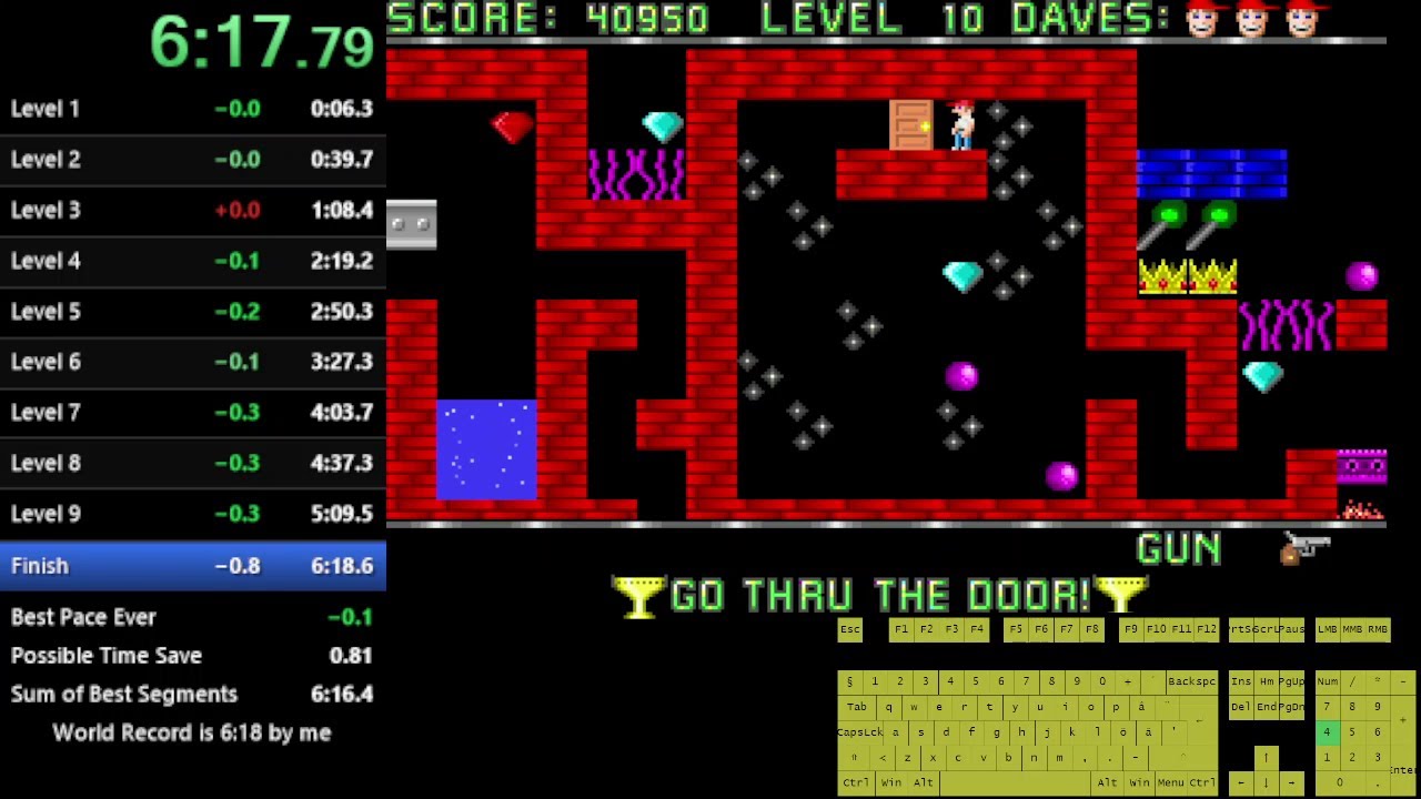 [WR] Dangerous Dave all levels speedrun in 6:17.86