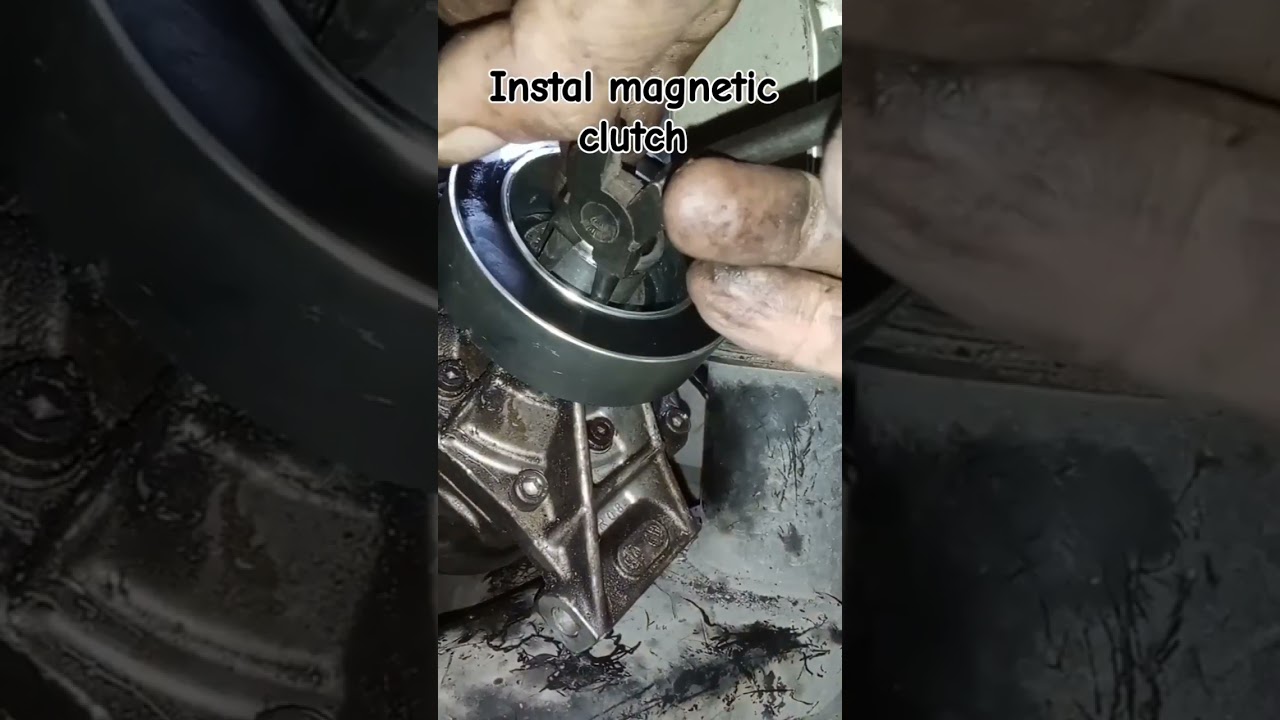 magnetic clutch ac nissan juke #tutorial #bagaimana #cara #car #pasang #airconditioner #livina #ace