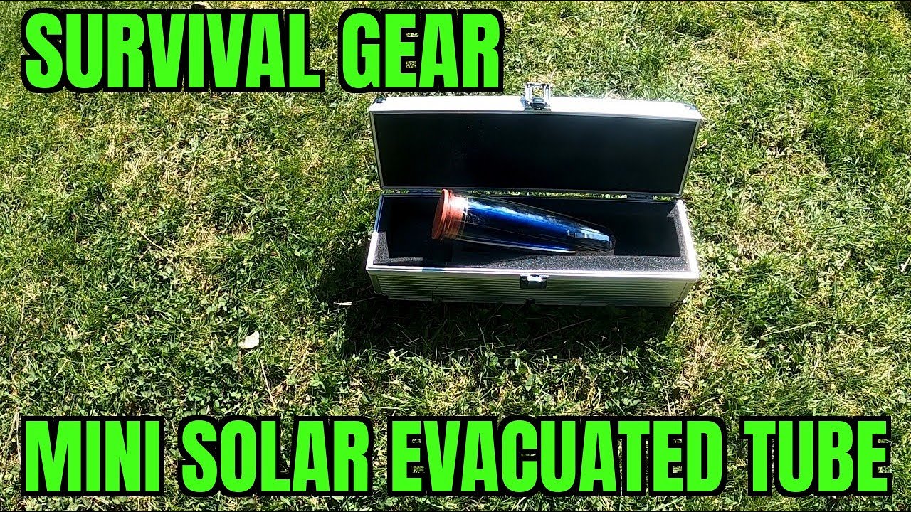 BUSHCRAFT SURVIVAL CAMPING GEAR - MINI SOLAR EVACUATED TUBES