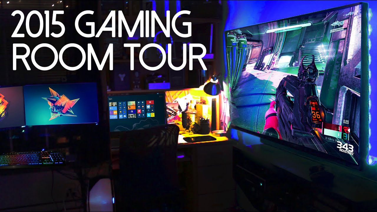 My ULTIMATE Gaming Setup / Room Tour! (Jan 2015)