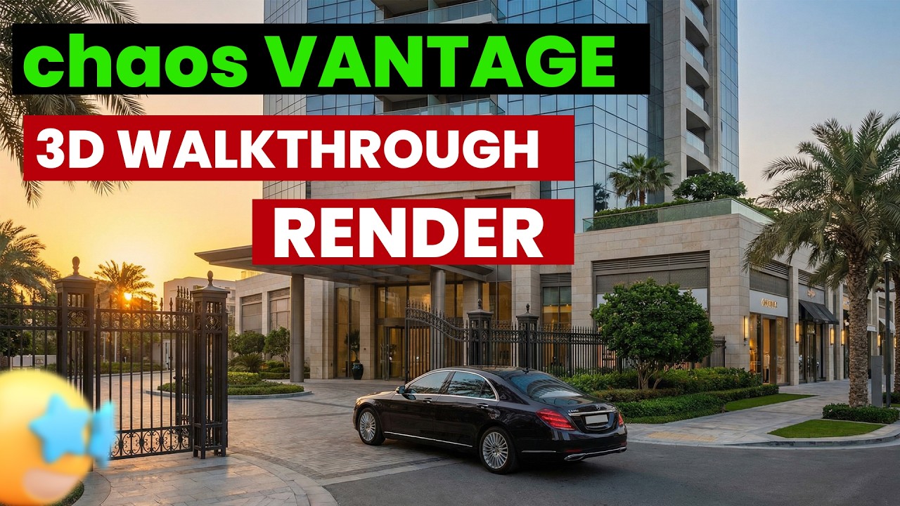 Fast 3D WALKTHROUGH RENDER Setting in CHAOS VANTAGE